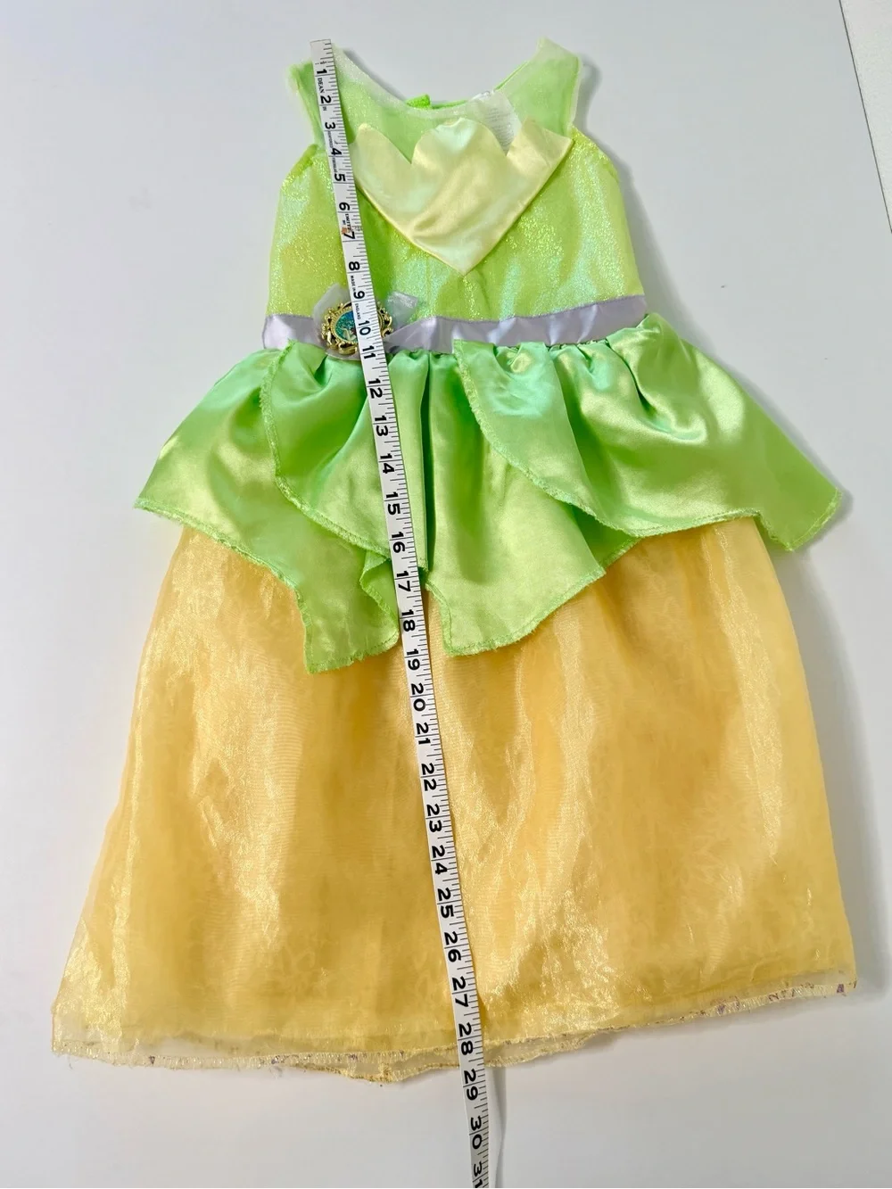 Disney Princess Tiana Costume Dress Girls Size 4-6X Princess and The Frog